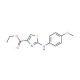 Estrutura molecular do Ethyl 2-(4-Methoxy-phenylamino)-thiazole-4-carboxylate, Número CAS: 126533-79-7 Ethyl 2-(4-Methoxy-phenylamino)-thiazole-4-carboxylate (CAS 126533-79-7) - chemical structure image