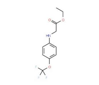 Ethyl 2-[4-(trifluoromethoxy)anilino]acetate (CAS 306935-79-5) - chemical structure image