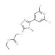 Ethyl 2-{[5-(2,6-dichloropyridin-4-yl)-4-methyl-4H-1,2,4-triazol-3-yl]thio}acetate - chemical structure image