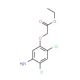 Ethyl 2-(5-amino-2,4-dichlorophenoxy)acetate - chemical structure image