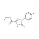 Ethyl 2,5-dihydro-1-(4-fluorophenyl)-5-oxo-1H-1,2,4-triazole-3-carboxylate - chemical structure image