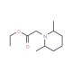 ethyl (2,6-dimethylpiperidin-1-yl)acetate - chemical structure image