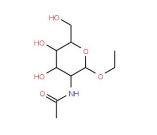 Ethyl 2-acetamido-2-deoxy-b-D-glucopyranoside (CAS 2495-96-7) - chemical structure image