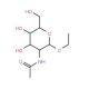 Ethyl 2-acetamido-2-deoxy-b-D-glucopyranoside (CAS 2495-96-7) - chemical structure image