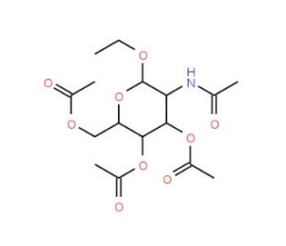 Ethyl 2-acetamido-3,4,6-tri-O-acetyl-2-deoxy-b-D-glucopyranoside (CAS 76155-50-5) - chemical structure image