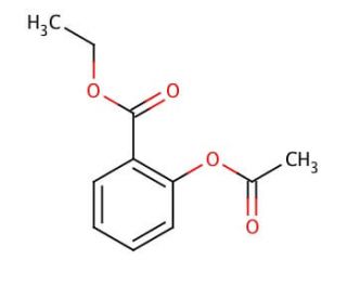 Ethyl 2-acetoxybenzoate (CAS 529-68-0) - chemical structure image
