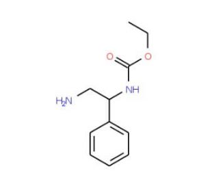 ethyl 2-amino-1-phenylethylcarbamate (CAS 1000931-86-1) - chemical structure image