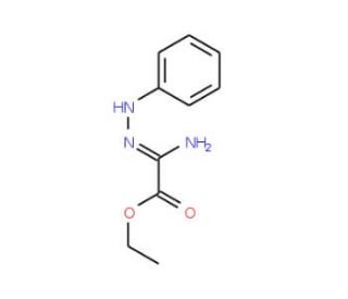Ethyl 2-amino-2-(2-phenylhydrazono)acetate (CAS 36999-43-6) - chemical structure image