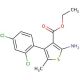 Ethyl 2-amino-4-(2,4-dichlorophenyl)-5-methylthiophene-3-carboxylate - chemical structure image