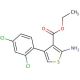 Ethyl 2-amino-4-(2,4-dichlorophenyl)thiophene-3-carboxylate - chemical structure image