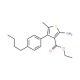 Ethyl 2-amino-4-(4-butylphenyl)-5-methylthiophene-3-carboxylate - chemical structure image