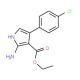 Ethyl 2-amino-4-(4-chlorophenyl)-1H-pyrrole-3-carboxylate - chemical structure image