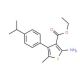 Ethyl 2-amino-4-(4-isopropylphenyl)-5-methylthiophene-3-carboxylate - chemical structure image