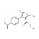 Ethyl 2-amino-4-(4-sec-butylphenyl)-5-methylthiophene-3-carboxylate - chemical structure image