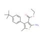 Ethyl 2-amino-4-(4-tert-butylphenyl)-5-methylthiophene-3-carboxylate - chemical structure image