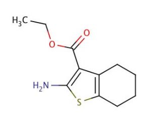 Ethyl 2-amino-4,5,6,7-tetrahydrobenzo[b]thiophene-3-carboxylate (CAS 4506-71-2) - chemical structure image