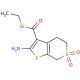 ethyl 2-amino-4,7-dihydro-5H-thieno[2,3-c]thiopyran-3-carboxylate 6,6-dioxide - chemical structure image