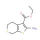 ethyl 2-amino-4,7-dihydro-5H-thieno[2,3-c]thiopyran-3-carboxylate - chemical structure image