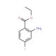 Ethyl 2-Amino-4-fluorobenzoate (CAS 117324-05-7) - chemical structure image