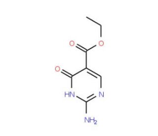 Ethyl 2-amino-4-hydroxypyrimidine-5-carboxylate (CAS 15400-53-0) - chemical structure image
