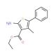 ethyl 2-amino-4-methyl-5-phenylthiophene-3-carboxylate (CAS 4815-38-7) - chemical structure image