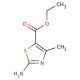 Ethyl-2-amino-4-methyl-thiazole-5-Carboxylate (CAS 7210-76-6) - chemical structure image