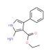 Ethyl 2-amino-4-phenyl-1H-pyrrole-3-carboxylate (CAS 147353-77-3) - chemical structure image