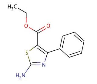 Ethyl 2-amino-4-phenylthiazole-5-carboxylate (CAS 64399-23-1) - chemical structure image