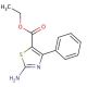 Ethyl 2-amino-4-phenylthiazole-5-carboxylate (CAS 64399-23-1) - chemical structure image