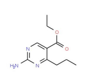 Ethyl 2-amino-4-propylpyrimidine-5-carboxylate (CAS 127957-83-9) - chemical structure image