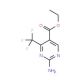 Ethyl 2-amino-4-(trifluoromethyl)pyrimidine-5-carboxylate (CAS 149771-09-5) - chemical structure image