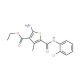 ethyl 2-amino-5-{[(2-chlorophenyl)amino]carbonyl}-4-methylthiophene-3-carboxylate - chemical structure image