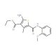 Ethyl 2-amino-5-{[(2-methoxyphenyl)amino]-carbonyl}-4-methylthiophene-3-carboxylate - chemical structure image