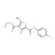 Ethyl 2-amino-5-{[(4-chlorophenyl)amino]carbonyl}-4-methylthiophene-3-carboxylate - chemical structure image