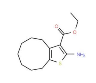 Ethyl 2-amino-5,6,7,8,9,10-hexahydro-4H-cyclonona[b]thiophene-3-carboxylate - chemical structure image