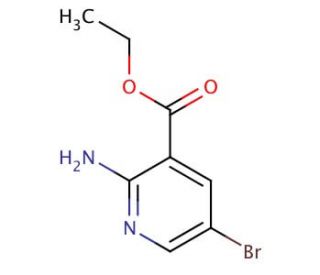Ethyl 2-amino-5-bromonicotinate (CAS 433226-06-3) - chemical structure image