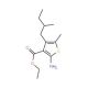 ethyl 2-amino-5-methyl-4-(2-methylbutyl)thiophene-3-carboxylate - chemical structure image