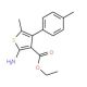 ethyl 2-amino-5-methyl-4-(4-methylphenyl)thiophene-3-carboxylate - chemical structure image
