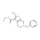 Ethyl 2-amino-6-benzyl-4,5,6,7-tetrahydrothieno [2,3-c]pyridine-3-carboxylate (CAS 24237-54-5) - chemical structure image