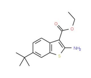 Ethyl 2-amino-6-tert-butyl-1-benzothiophene-3-carboxylate - chemical structure image