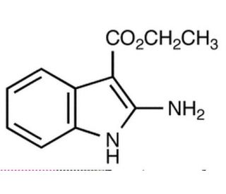 Ethyl 2-Aminoindole-3-carboxylate (CAS 6433-72-3) - chemical structure image