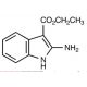 Ethyl 2-Aminoindole-3-carboxylate (CAS 6433-72-3) - chemical structure image