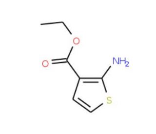 Ethyl 2-aminothiophene-3-carboxylate (CAS 31891-06-2) - chemical structure image