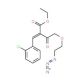 Ethyl (2-Azidoethoxy)aceto-2-(2-chlorophenylmethlene)acetate (CAS 837427-86-8) - chemical structure image