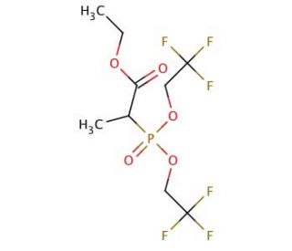 Ethyl 2-[Bis(2,2,2-trifluoroethyl)phosphono] Propionate (CAS 107905-52-2) - chemical structure image