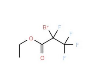 Ethyl 2-bromo-2,3,3,3-tetrafluoropropanoate (CAS 10186-73-9) - chemical structure image
