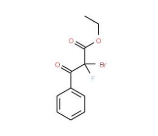 Ethyl 2-bromo-2-fluoro-3-oxo-3-phenylpropanoate (CAS 139101-23-8) - chemical structure image