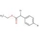 Ethyl 2-bromo-(4-bromophenyl)acetate (CAS 77143-76-1) - chemical structure image
