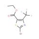 Ethyl 2-bromo-4-(trifluoromethyl)-1,3-thiazole-5-carboxylate (CAS 72850-79-4) - chemical structure image