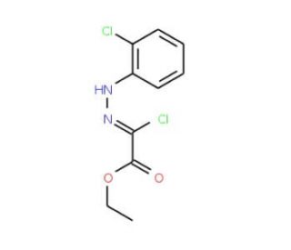 Ethyl 2-chloro-2-[2-(2-chlorophenyl)hydrazono]-acetate (CAS 28317-49-9) - chemical structure image
